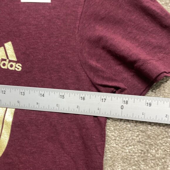 Arizona State Sun Devils Shirt Womens Small Red Maroon Short Sleeve Retro Logo - Picture 8 of 15